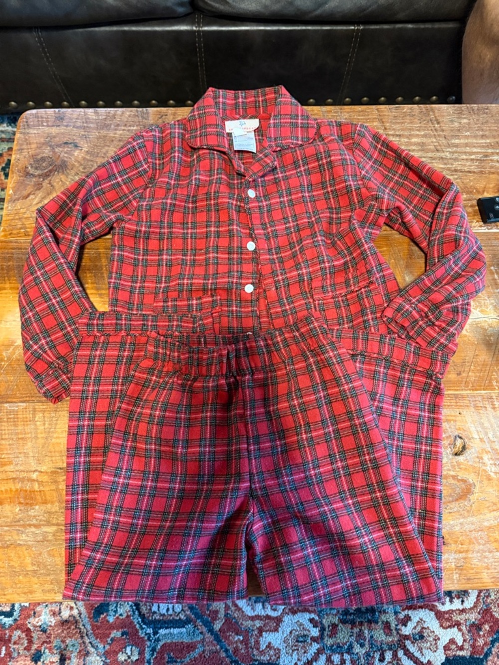 Children's Red Plaid Button-Down Shirt Jacket by Carter's